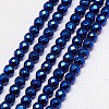 Electroplate Non-magnetic Synthetic Hematite Beads Strands G-J169B-2mm-03-1