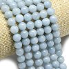 Natural Malaysia Jade Beads Strands G-L645-A01-8mm-16-3
