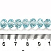Transparent Baking Paint Glass Beads X1-DGLA-A034-T8mm-D12-4