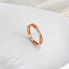 304 Stainless Steel Micro Pave Clear Cubic Zirconia Finger Rings for Women FS-WG1B662-01-1