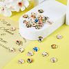  50Pcs 10 Colors Glass Cabochons GLAA-TA0001-74-6