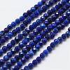 Natural Lapis Lazuli Bead Strands G-G663-48-3mm-1