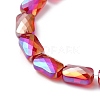 Transparent Electroplate Glass Beads Strands X-EGLA-I017-03-AB01-3