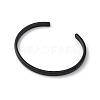 Ion Plating(IP) 304 Stainless Steel Cuff Bangles STAS-I110-10-4mm-B-2