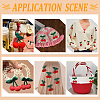 10Pcs 4 Styles Polyester Crochet Cherry DIY-WR0004-91-5