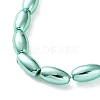 Electroplated Synthetic Magnetic Hematite Beads Strands G-C248-I01-6x12mm-4