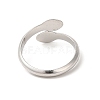 Non-Tarnish 304 Stainless Steel Cuff Rings RJEW-E063-23P-3