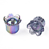 UV Plating Transparent Acrylic Beads PACR-N015-08-2