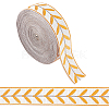 12M Polyester Jacquard Leaf Ribbon OCOR-OC0001-46B-1