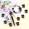 10Pcs Food Grade Eco-Friendly Silicone Focal Beads SIL-SZ0001-89C-4