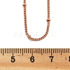 2MM Brass Satellite Chain Necklaces for Women NJEW-D302-49RG-5