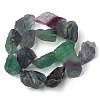 Raw Rough Natural Fluorite Beads Strands G-A216-01-1