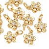 SHEGRACE Valentine's Day Brass Clear Cubic Zirconia Charms XGRQ3P989-577G-1