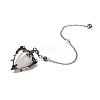 Natural Quartz Crystal Triangle Dowsing Pendulum Pendants G-G022-01AS-08-2