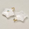 Natural Quartz Crystal Pendants G-Z157-01G-A05-2