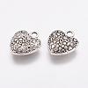 Tibetan Style Alloy Heart Charms X-TIBEP-Q043-180-RS-2