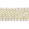 Electroplate Transparent Glass Beads Strands X1-GLAA-H021-01B-FR04-2
