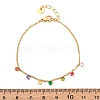 304 Stainless Steel Charm Bracelets BJEW-A047-02G-5