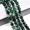 Natural Fuchsite Beads Strands G-S345-6mm-33-2