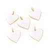 Brass Enamel Pendants KK-P204-14G-E-1
