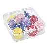 10Pcs 5 Colors Opaque Acrylic Beads MACR-FS0002-44-8