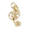 Alloy Rhinestone Brooch for Clothes Backpack JEWB-Q030-27G-2