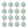 Golden Plated Alloy Enamel Charms ENAM-S118-04F-2