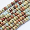 Natural Aqua Terra Jasper Beads Strands G-E444-16-6mm-1