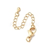 Rack Plating Brass Ends with Chain and Clasps KK-F873-01LG-01-1
