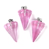 Spray Painted Glass Pendants GLAA-Z007-03C-1