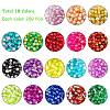 DIY Baking Paint Crackle Glass Beads Stretch Bracelet Making Kits DIY-PH0004-54C-6