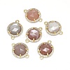 Natural Sunstone Links connectors G-E526-34F-2