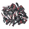 12Pcs 6 Styles Opaque Resin Halloween Horror Goth Pendants RESI-CJ0002-90-3