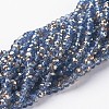 Electroplate Glass Faceted Rondelle Beads Strands EGLA-D020-4x3mm-54-1
