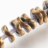 Electroplated Non-magnetic Synthetic Hematite Bead Strand G-E498-01E-1