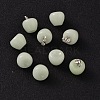 Half-hole Natural Luminous Stone Beads G-P131-07-3
