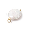 Natural Keshi Pearl Pendants PALLOY-JF04189-02-4