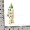 Brass Enamel Pendants KK-CBAEEA8-09C-G-3