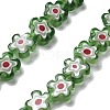 Handmade Millefiori Lampwork Beads Strands LAMP-F035-09Q-1