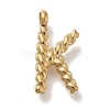 PVD Vacuum Plating 304 Stainless Steel Pendants STAS-S148-28G-K-1