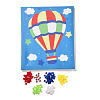 Creative DIY Hot Air Balloon Pattern Resin Button Art DIY-Z007-39-2
