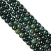 Natural Moss Agate Beads Strands X-GSR10mmC001-2