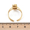 Real 18K Gold Plated 304 Stainless Steel Cuff Ring Components X-STAS-A191-12D-G-3