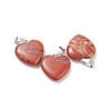 Natural Red Jasper Pendants G-Q438-22-2