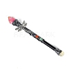 Natural Quartz & Metal Dragonfly Magic Wand PW-WG28313-01-1