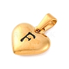 304 Stainless Steel Pendants STAS-P278-01F-G-1-2