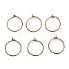 Brass Wine Glass Charm Rings EC067-2AB-NF-1