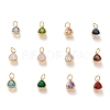 PVD Vacuum Plating 304 Stainless Steel Cubic Zirconia Pendant ZIRC-P080-A-1