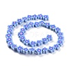 Handmade Flower Polymer Clay Beads Strands CLAY-M003-07-3