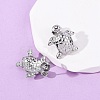 304 Stainless Steel Turtle Stud Earrings EJEW-Z135-02P-02-3